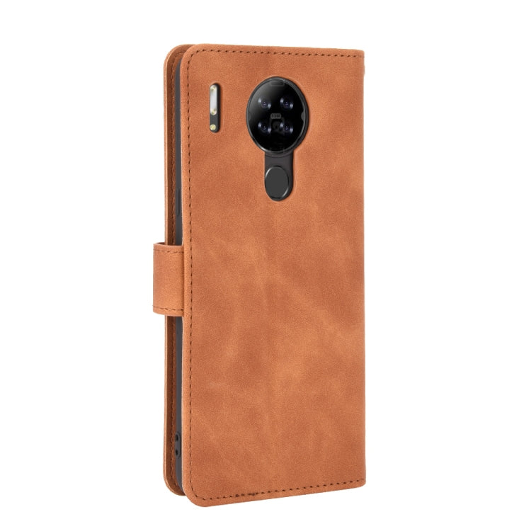 For Blackview A80 Solid Color Skin Feel Magnetic Buckle Horizontal Flip Calf Texture PU Leather Case with Holder & Card Slots & Wallet(Brown) - More Brand by PMC Jewellery | Online Shopping South Africa | PMC Jewellery