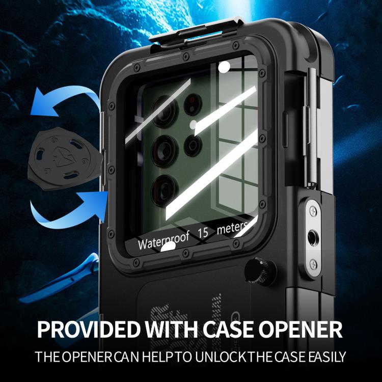 RedPepper 4th Generation Diving Protective Case, Waterproof depth: 15m(Black) - Waterproof Bag by RedPepper | Online Shopping South Africa | PMc TechLife | Buy Now Pay Later Mobicred
