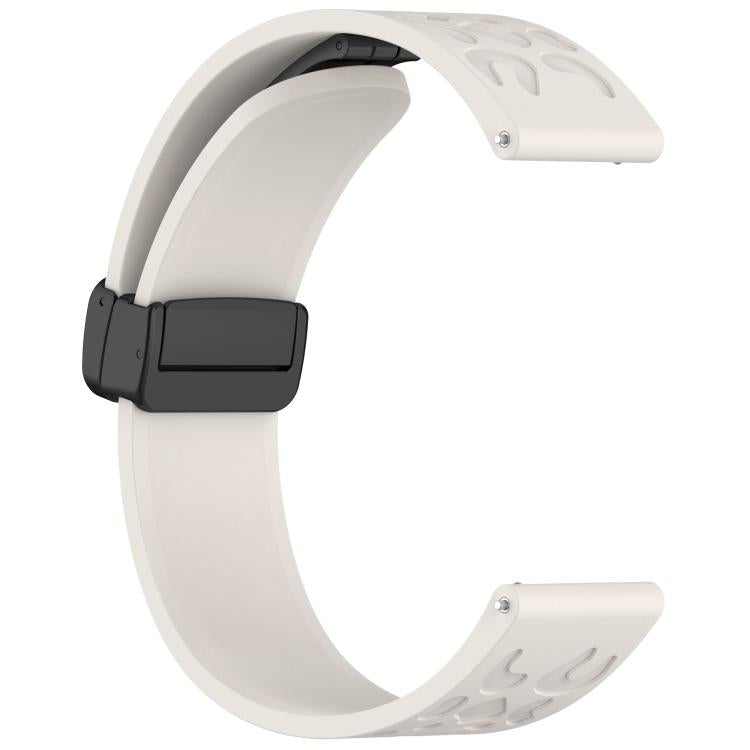 22mm Kalebol Universal Leopard Print Magnetic Folding Buckle Silicone Strap(Starlight) - 22mm Bands by Kalebol | Online Shopping South Africa | PMc TechLife | Buy Now Pay Later Mobicred