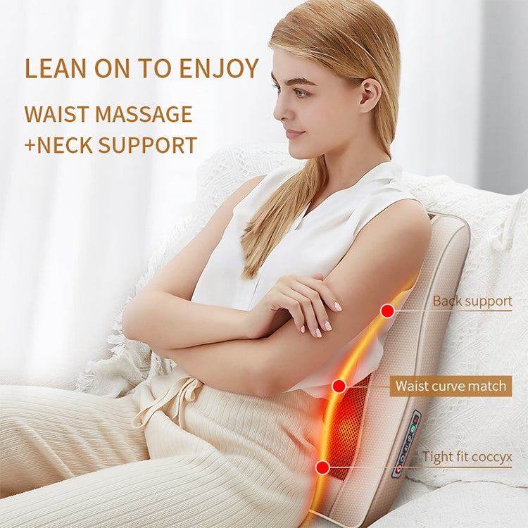 Multifunctional Mini Massage Pillow Neck and Shoulder Cervical Massager, Plug Type:AU Plug(Black) - free shipping - PMC TechLife - Order now!