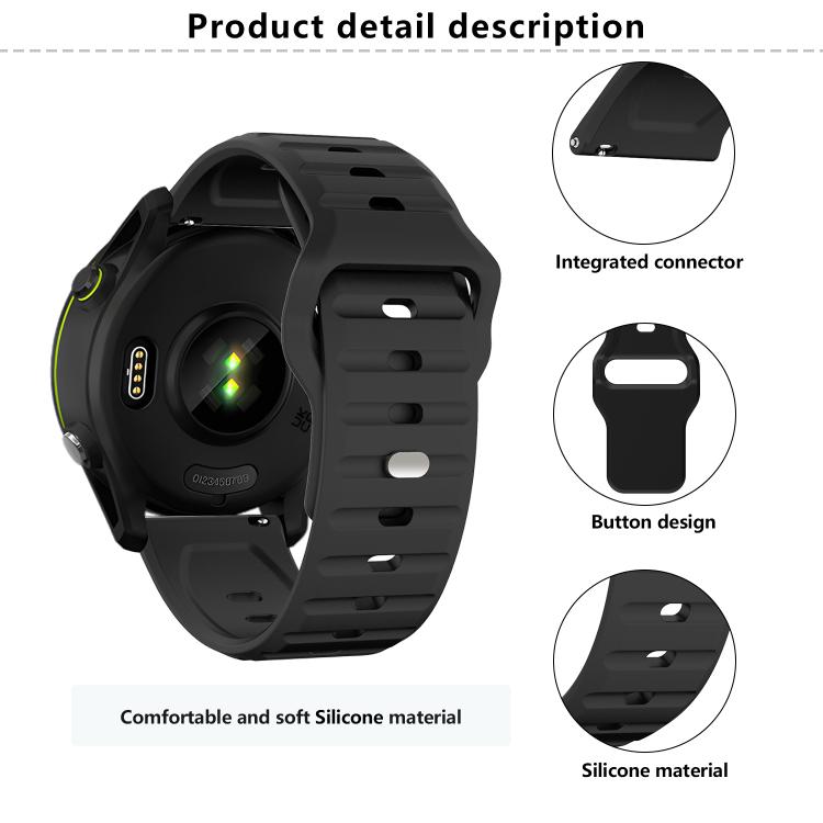 22mm Kalebol Wave Pattern Studded Buckle Silicone Watch Band(Rose Pink) - free shipping - PMc TechLife - Order now!