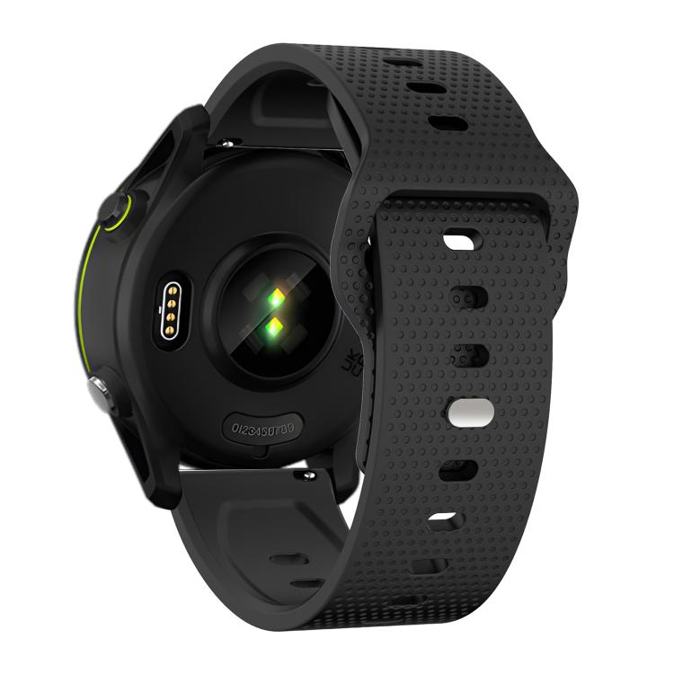 22mm Kalebol Dot Studded Buckle Silicone Watch Band(Black) - 22mm Bands by Kalebol | Online Shopping South Africa | PMc TechLife | Buy Now Pay Later Mobicred