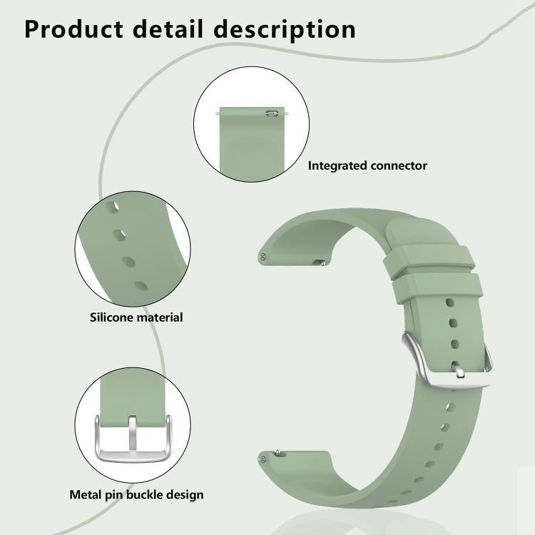 22mm Kalebol Round Tail Silicone Watch Band(Red) - free shipping - PMc TechLife - Order now!