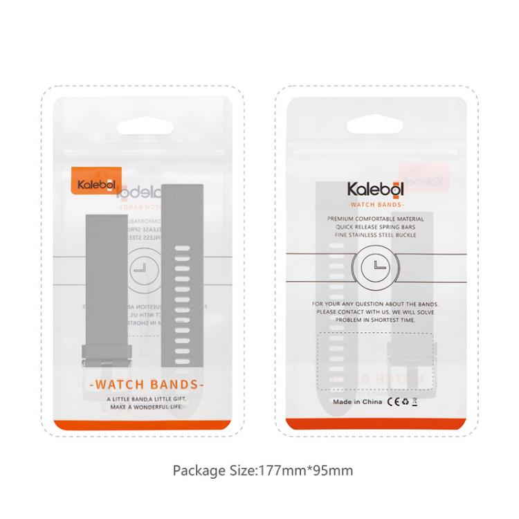 For Garmin QuickFit 26mm Kalebol Triangle Texture Silicone Watch Band(Grey) - free shipping - PMc TechLife - Order now!