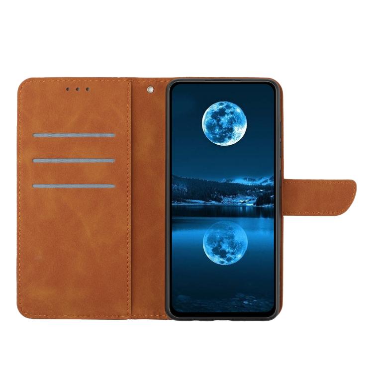 For Tecno Spark 40 4G Stitching Embossed Leather Phone Case(Brown) - free shipping - PMC TechLife - Order now!