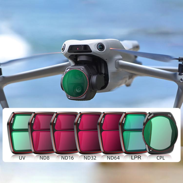 For DJI Air 3S BRDRC Camera Lens Filter, Filter:ND32 - free shipping - PMC TechLife - Order now!