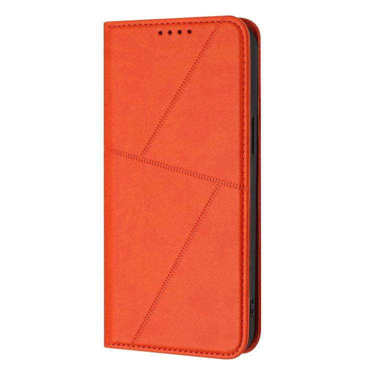 For iPhone 17 Pro Strong Magnetic Frosted Flip Leather Phone Case(Orange) - free shipping - PMc TechLife - Order now!