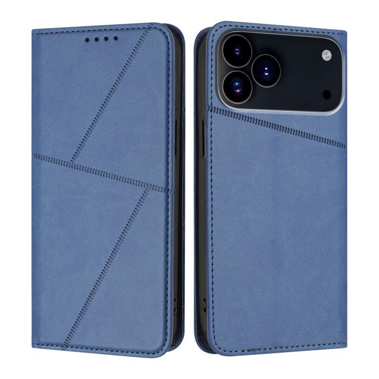 For iPhone 17 Pro Max Strong Magnetic Frosted Flip Leather Phone Case(Royal Blue) - free shipping - PMc TechLife - Order now!