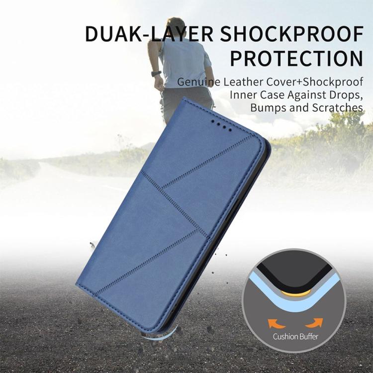 For iPhone 17 Pro Max Strong Magnetic Frosted Flip Leather Phone Case(Royal Blue) - free shipping - PMc TechLife - Order now!