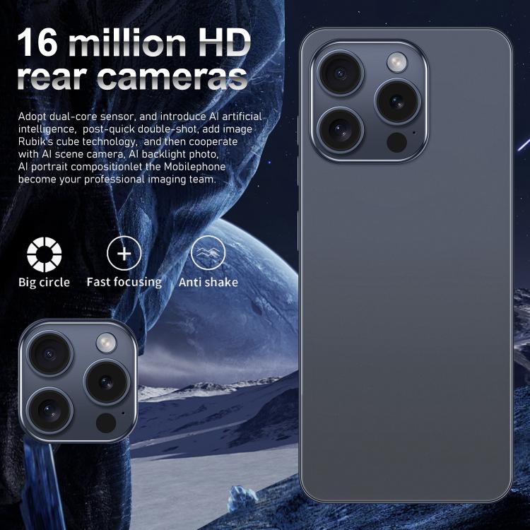 I16 Pro Max / VD1, 3GB+32GB, 6.8 inch Android 10 MTK6753 Octa Core, Network: 4G, Dual SIM, Plug:AU Plug(White) - free shipping - PMc TechLife - Order now!