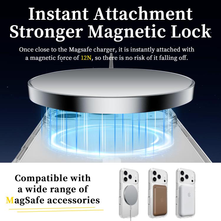 For iPhone 17 Pro Scratchproof PC Hybrid TPU Magsafe Phone Case(Transparent) - free shipping - PMc TechLife - Order now!