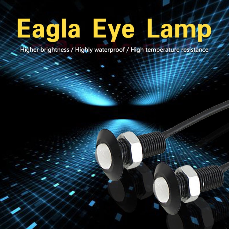 10 PCS 18mm 1.5W DC9-80V Motorcycle Eagle Eye Light Single Lens(Red Light) - Eagle Eye Lights by PMC Jewellery | Online Shopping South Africa | PMC Jewellery | Buy Now Pay Later Mobicred