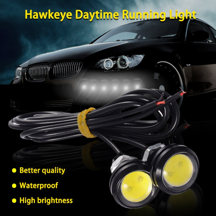 10 PCS 23mm 1.5W DC9-80V Motorcycle Eagle Eye Light Double Lens(White Light) - Eagle Eye Lights by PMC TechLife | Online Shopping South Africa | PMC TechLife | Buy Now Pay Later Mobicred