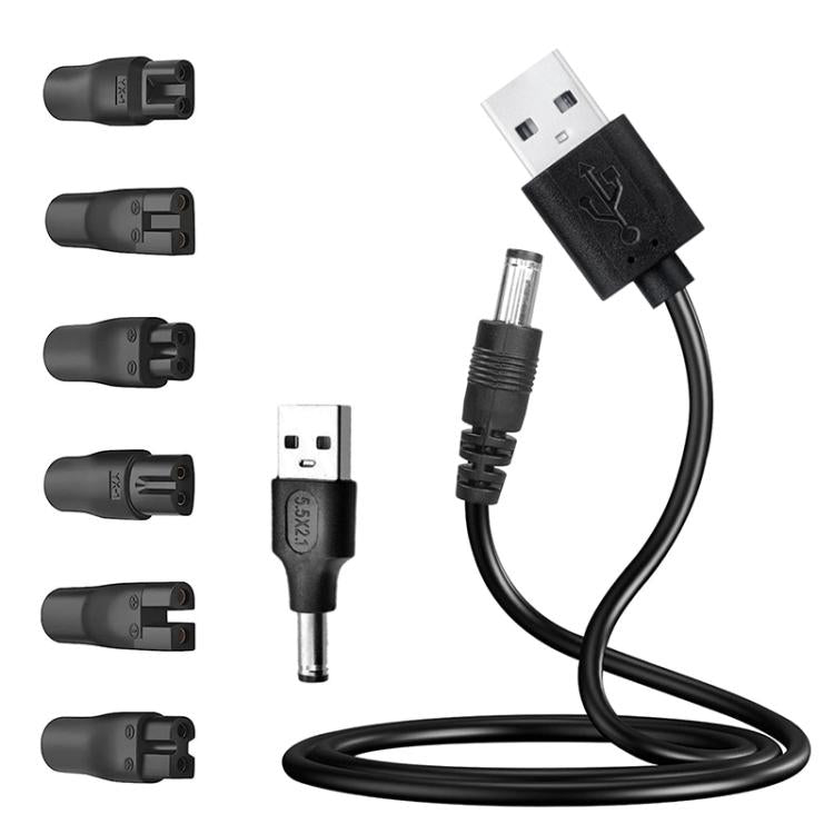 8pcs / Set DC 5.5 x 2.1mm Female to Shaver Interface Charging Adapter Converter - free shipping - PMC TechLife - Order now!