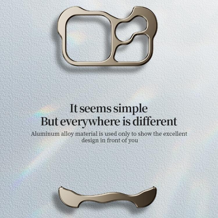 For iPhone 17 Pro Max Frameless Metal Corner Pad Phone Case with Lens Film(Titanium) - free shipping - PMC TechLife - Order now!