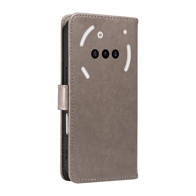 For Nothing Phone 3A Cat and Bee Embossed Flip Leather Phone Case(Grey) - free shipping - PMC TechLife - Order now!