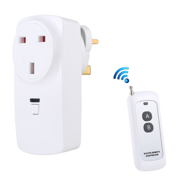 AK-DL220 220V Smart Wireless Remote Control Socket with Remote Control, Plug Type:UK Plug - Smart Socket by PMC Jewellery | Online Shopping South Africa | PMC Jewellery | Buy Now Pay Later Mobicred