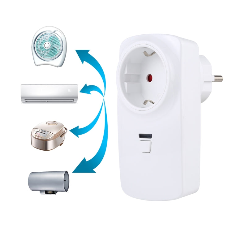 AK-DL220 220V Smart Wireless Remote Control Socket with Remote Control, Plug Type:EU Plug - Smart Socket by PMC Jewellery | Online Shopping South Africa | PMC Jewellery