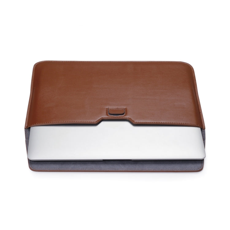PU Leather Ultra-thin Envelope Bag Laptop Bag for MacBook Air / Pro 11 inch, with Stand Function(Tranquil Blue) - Protective Bags by PMC Jewellery | Online Shopping South Africa | PMC Jewellery | Buy Now Pay Later Mobicred