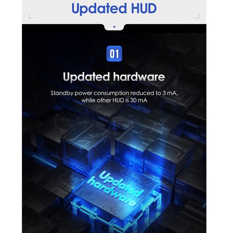 L3 HUD Head-up Display Car OBD2 Digital Display - Head Up Display System by PMC TechLife | Online Shopping South Africa | PMC TechLife | Buy Now Pay Later Mobicred