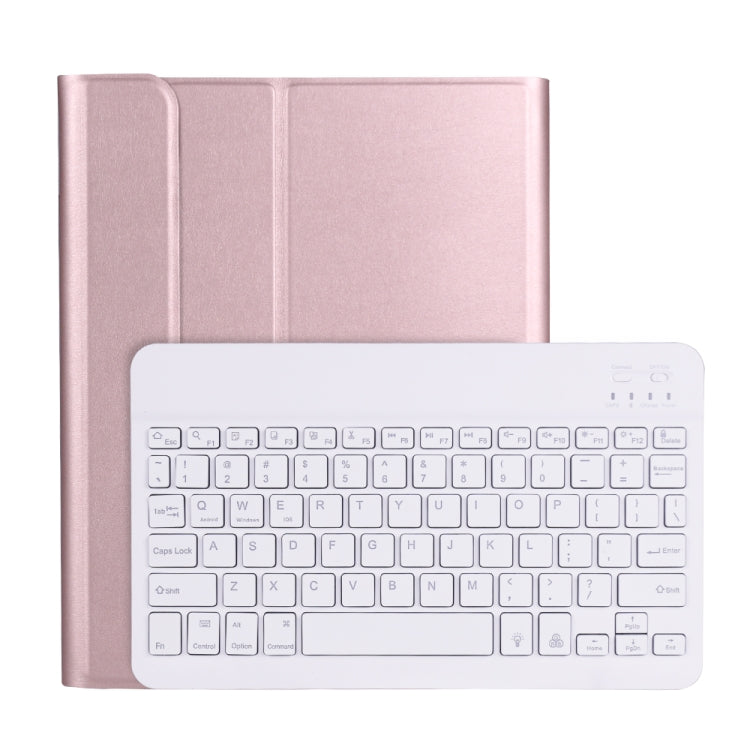 A098BS Detachable Ultra-thin Backlight Bluetooth Keyboard Tablet Case for iPad Air 4 10.9 inch (2020), with Stand & Pen Slot(Rose Gold) - For iPad Air by PMC Jewellery | Online Shopping South Africa | PMC Jewellery | Buy Now Pay Later Mobicred