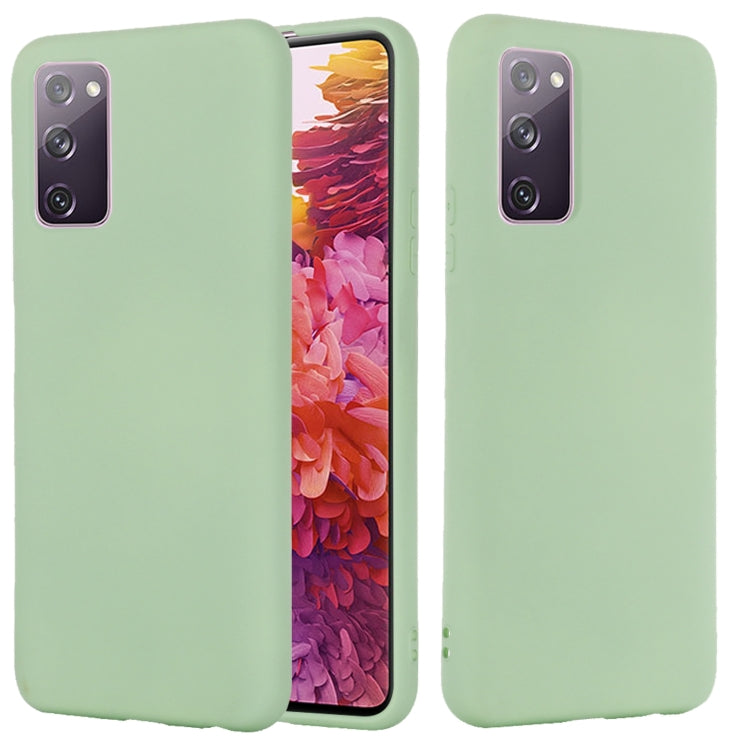 For Samsung Galaxy S20 FE / S20 Lite Pure Color Liquid Silicone Shockproof Full Coverage Case(Green) - Galaxy S20 FE Cases by PMC TechLife | Online Shopping South Africa | PMC TechLife | Buy Now Pay Later Mobicred