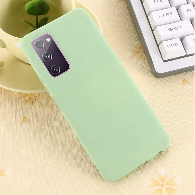 For Samsung Galaxy S20 FE / S20 Lite Pure Color Liquid Silicone Shockproof Full Coverage Case(Green) - Galaxy S20 FE Cases by PMC TechLife | Online Shopping South Africa | PMC TechLife | Buy Now Pay Later Mobicred