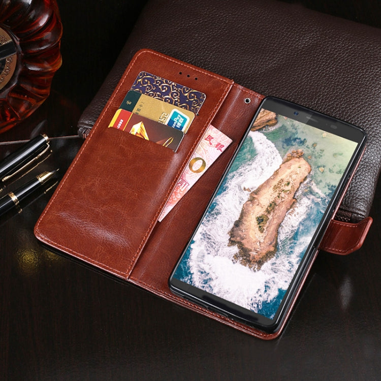 For Blackview BV5500 idewei Crazy Horse Texture Horizontal Flip Leather Case with Holder & Card Slots & Wallet(Rose Red) - More Brand by idewei | Online Shopping South Africa | PMC Jewellery | Buy Now Pay Later Mobicred