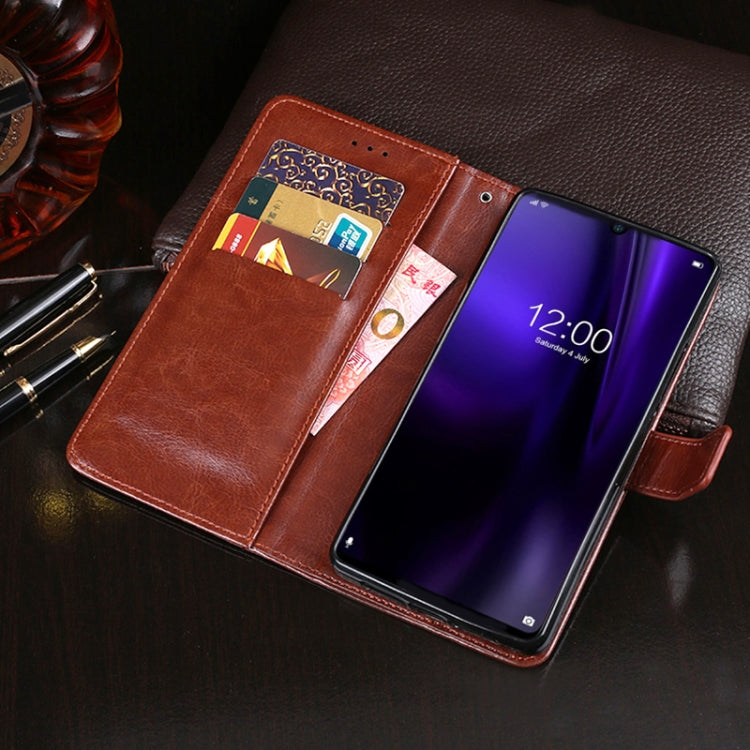 For DOOGEE N20 Pro idewei Crazy Horse Texture Horizontal Flip Leather Case with Holder & Card Slots & Wallet(Dark Blue) - More Brand by idewei | Online Shopping South Africa | PMC Jewellery | Buy Now Pay Later Mobicred