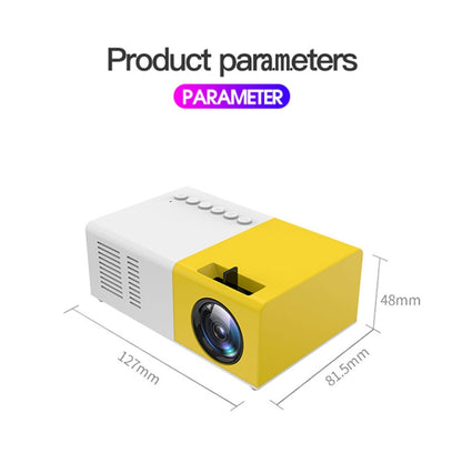 J9 1920x1080P 15 ANSI Portable Home Theater Mini LED HD Digital Projector, Basic Version, US Plug(Black White) - Mini Projector by PMC Jewellery | Online Shopping South Africa | PMC Jewellery | Buy Now Pay Later Mobicred