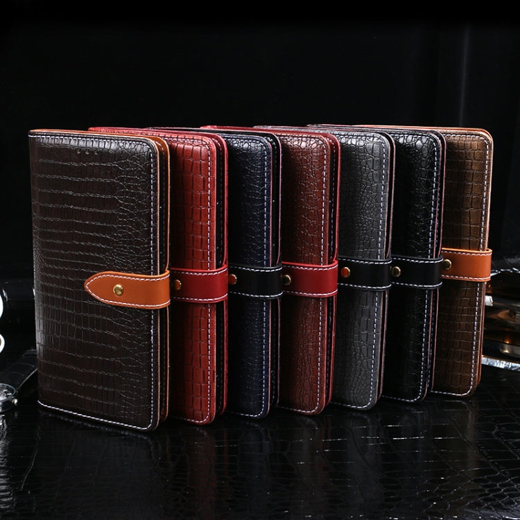 For Cubot Note 20 idewei Crocodile Texture Horizontal Flip Leather Case with Holder & Card Slots & Wallet(Dark Blue) - free shipping - PMC Jewellery - Order now!