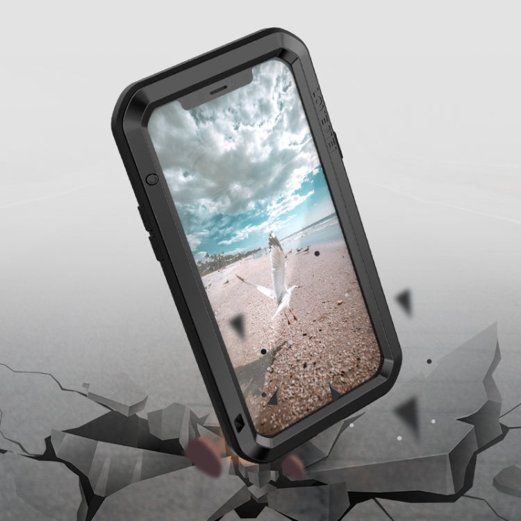 For iPhone 12 Pro LOVE MEI Metal Shockproof Life Waterproof Dustproof Protective Case(Silver) - free shipping - PMC TechLife - Order now!