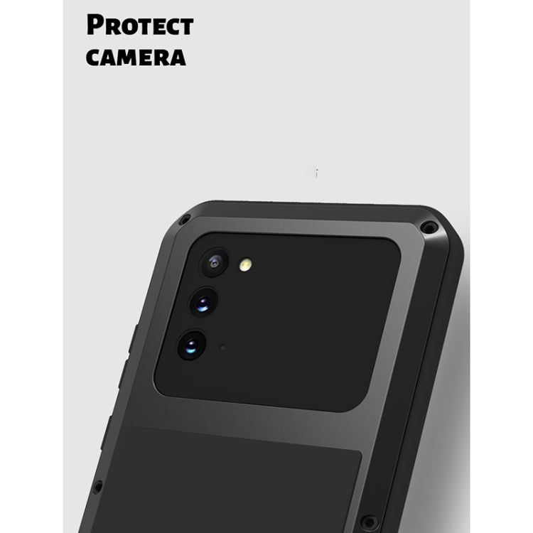 For Samsung Galaxy Note 20 LOVE MEI Metal Shockproof Waterproof Dustproof Protective Case without Glass(Yellow) - Galaxy Note20 Cases by LOVE MEI | Online Shopping South Africa | PMC TechLife | Buy Now Pay Later Mobicred
