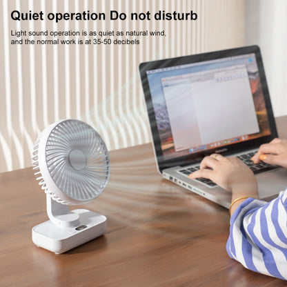 D606Y Portable Desktop Oscillating Small Fan (Black) - Electric Fans by PMC Jewellery | Online Shopping South Africa | PMC Jewellery