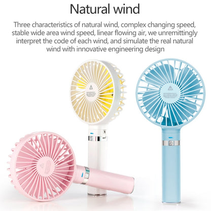 S2 Portable Foldable Handheld Electric Fan, with 3 Speed Control & Night Light (Pink) - Electric Fans by PMC Jewellery | Online Shopping South Africa | PMC Jewellery | Buy Now Pay Later Mobicred