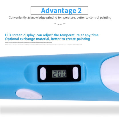 Hand-held 3D Printing Pen, UK Plug (Blue) - 3D Printer by PMC Jewellery | Online Shopping South Africa | PMC Jewellery | Buy Now Pay Later Mobicred