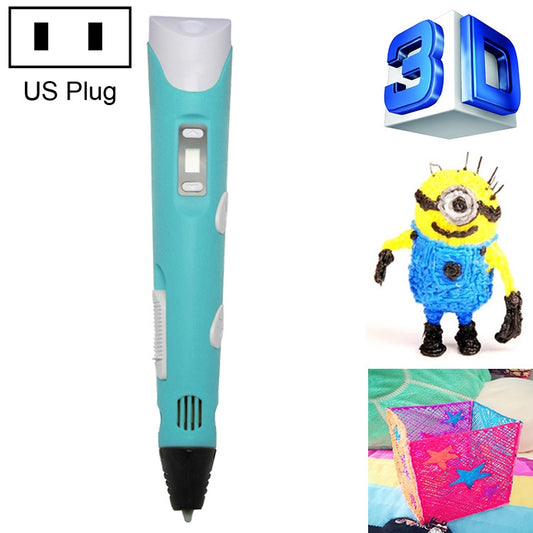 Hand-held 3D Printing Pen, US Plug(Blue) - 3D Printer by PMC Jewellery | Online Shopping South Africa | PMC Jewellery | Buy Now Pay Later Mobicred