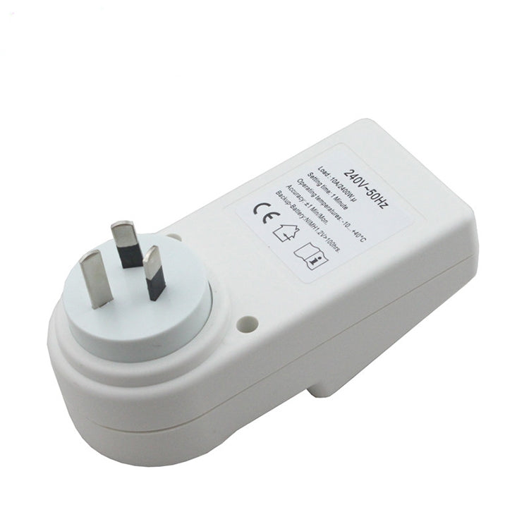 AC 240V Smart Home Plug-in LCD Display Clock Summer Time Function 12/24 Hours Changeable Timer Switch Socket, AU Plug - Energy Saving Timer Socket by PMC TechLife | Online Shopping South Africa | PMC TechLife | Buy Now Pay Later Mobicred