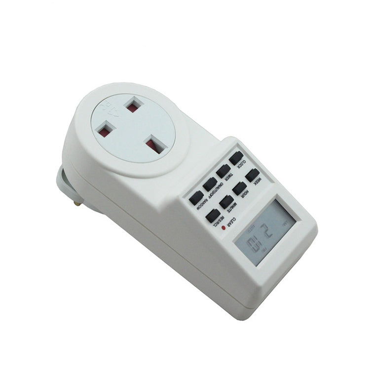 AC 230V Smart Home Plug-in LCD Display Clock Summer Time Function 12/24 Hours Changeable Timer Switch Socket, UK Plug - free shipping - PMC TechLife - Order now!