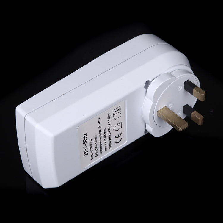 AC 230V Smart Home Plug-in LCD Display Clock Summer Time Function 12/24 Hours Changeable Timer Switch Socket, UK Plug - Energy Saving Timer Socket by PMC TechLife | Online Shopping South Africa | PMC TechLife | Buy Now Pay Later Mobicred