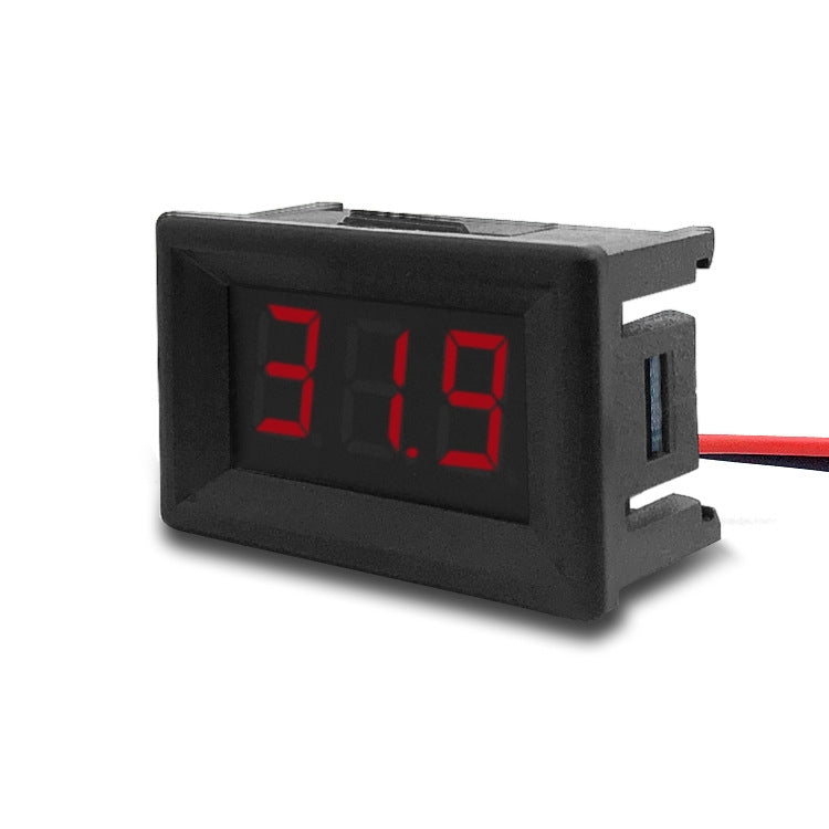 10 PCS 0.36 inch 3 Wires Digital Voltage Meter with Shell, Color Light Display, Measure Voltage: DC 0-100V (Red) - Current & Voltage Tester by PMC Jewellery | Online Shopping South Africa | PMC Jewellery | Buy Now Pay Later Mobicred