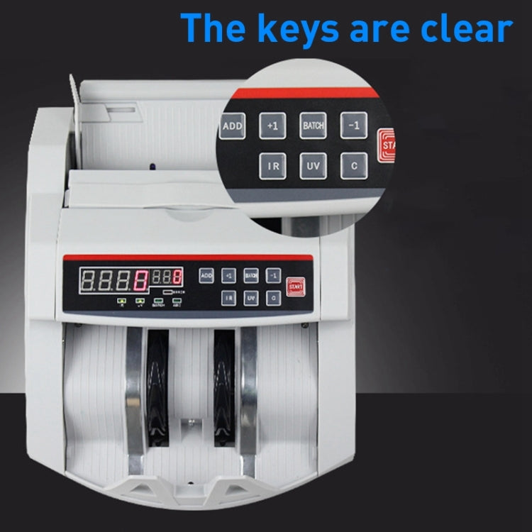 2108UV/IR 220V Multi-Currency Money Counter, Specification: US Plug - Currency Counter by PMC TechLife | Online Shopping South Africa | PMC TechLife | Buy Now Pay Later Mobicred