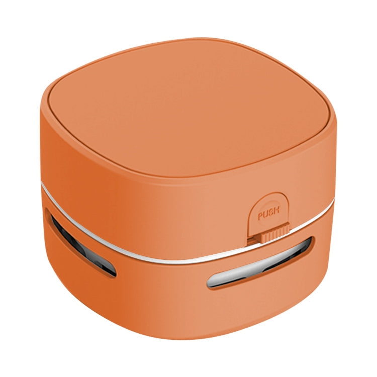 3W Hardcover Battery Style Portable Handheld Wireless Mini Desktop Vacuum Cleaner(Orange) - Mini Vacuum Cleaner by PMC TechLife | Online Shopping South Africa | PMC TechLife | Buy Now Pay Later Mobicred