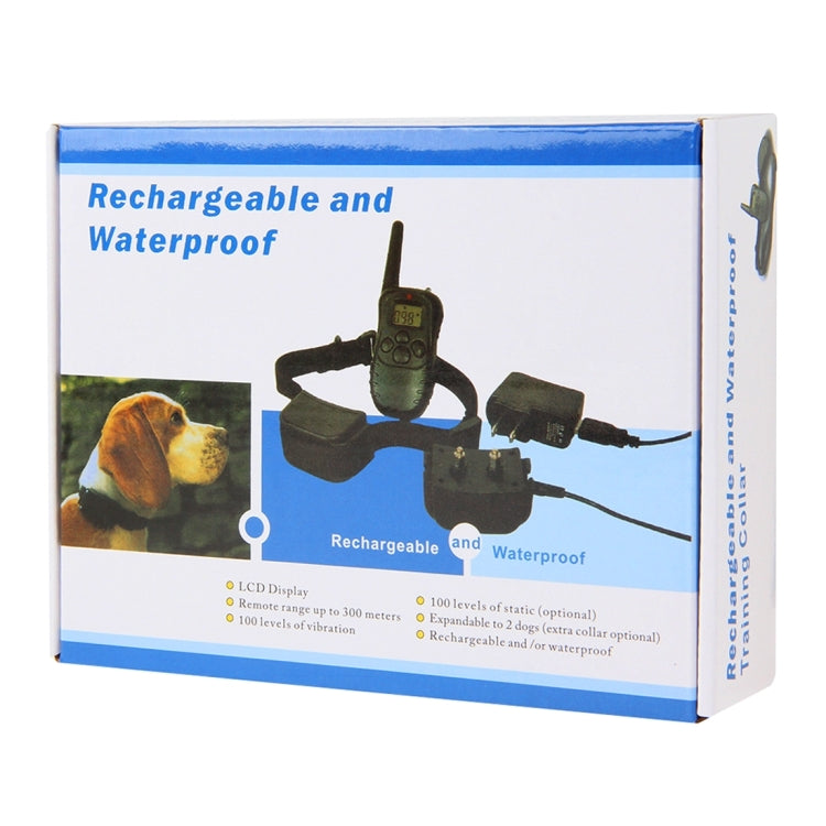 Rechargeable and Waterproof 300m Remote Pet Dog Training Collar with LCD display - Training Aids by PMC TechLife | Online Shopping South Africa | PMC TechLife | Buy Now Pay Later Mobicred