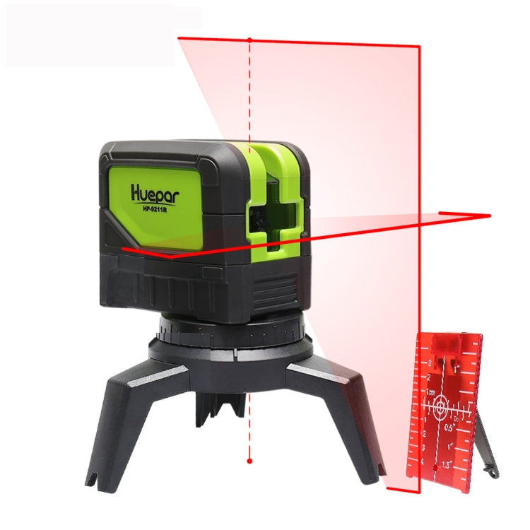 9211R 1V1H 10mW 2 Line 2 Dot Red Beam Laser Level Covering Walls and Floors (Red) - Laser Rangefinder by PMC Jewellery | Online Shopping South Africa | PMC Jewellery | Buy Now Pay Later Mobicred