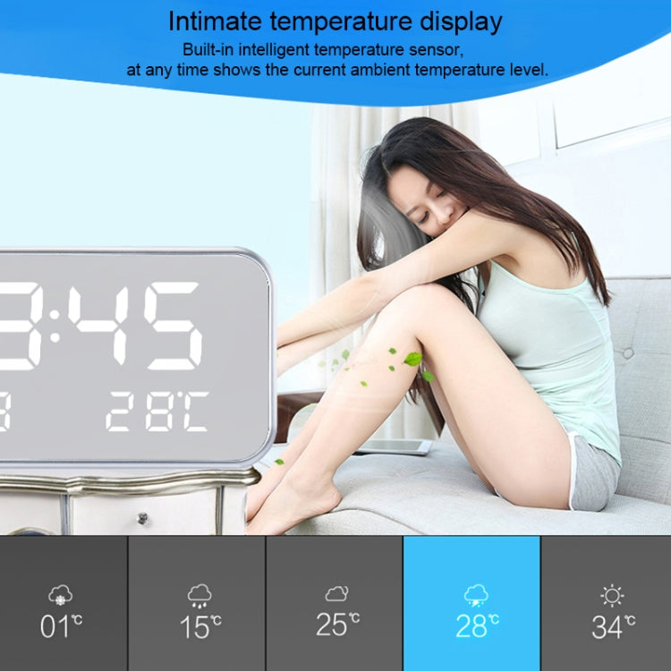 Multi-functional Large Screen LED Digital Music Alarm Clock with Time / Week / Temperature / Calendar Display & Remote Control, DC 5V - Alarm Clocks by PMc TechLife | Online Shopping South Africa | PMc TechLife | Buy Now Pay Later Mobicred
