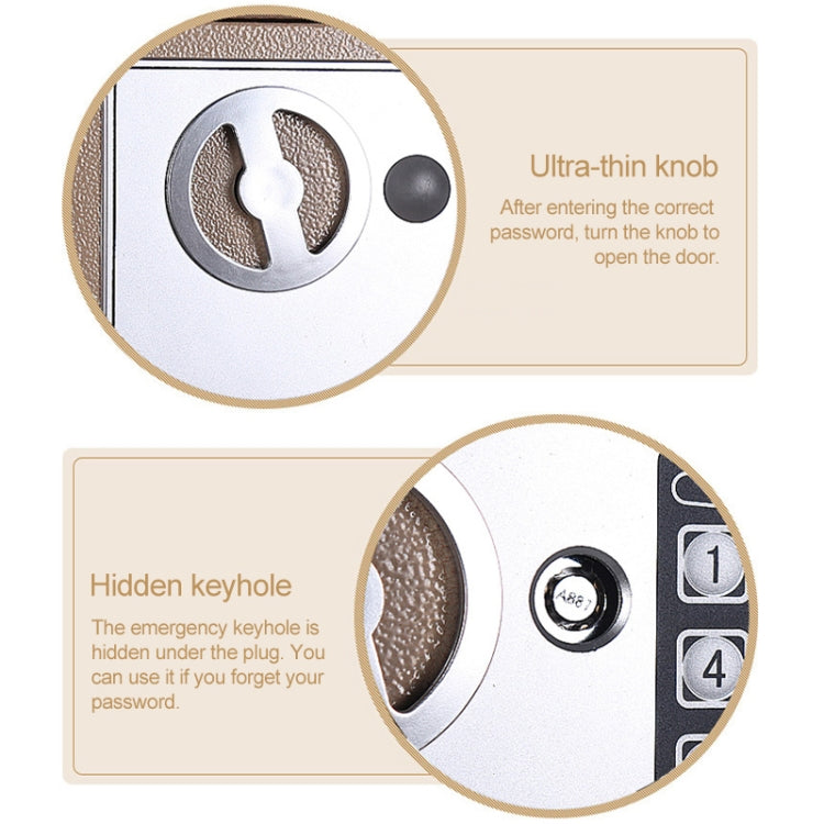 17E Home Mini Electronic Security Lock Box Wall Cabinet Safety Box without Coin-operated Function(White) - Safety Box by PMc TechLife | Online Shopping South Africa | PMc TechLife | Buy Now Pay Later Mobicred