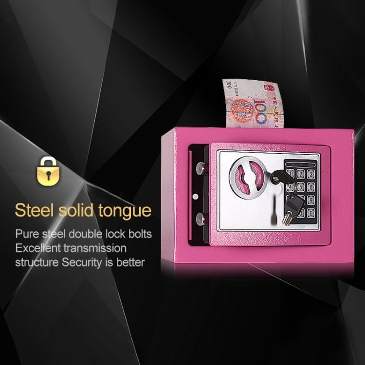 17E Home Mini Electronic Security Lock Box Wall Cabinet Safety Box with Coin-operated Function(Bronze) - Safety Box by PMc TechLife | Online Shopping South Africa | PMc TechLife | Buy Now Pay Later Mobicred