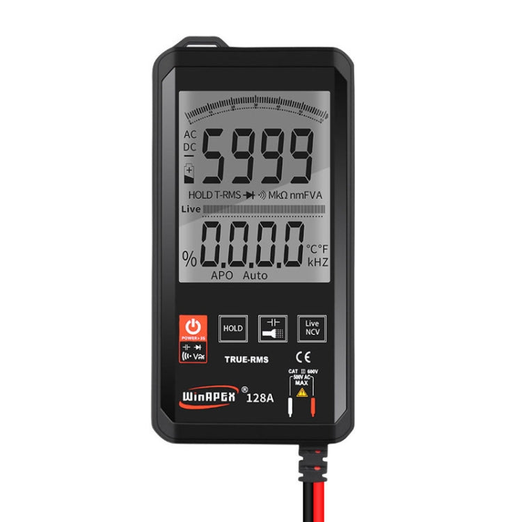 HY128A Conventional Screen Ultra-thin Touch Smart Digital Multimeter Fully Automatic High Precision True Effective Value Multimeter - Digital Multimeter by PMC TechLife | Online Shopping South Africa | PMC TechLife