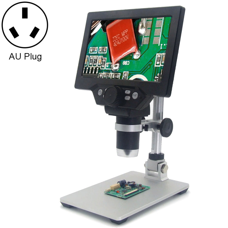 G1200 7 inch LCD Screen 1200X Portable Electronic Digital Desktop Stand Microscope, AU Plug - Digital Microscope by PMC Jewellery | Online Shopping South Africa | PMC Jewellery | Buy Now Pay Later Mobicred